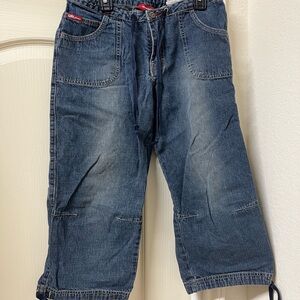 UNIONBAY Denim Drawstring Waist Knee-length